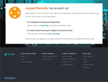Tablet Screenshot of joypadrecords.com